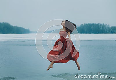 Beautiful brunette girl Stock Photo