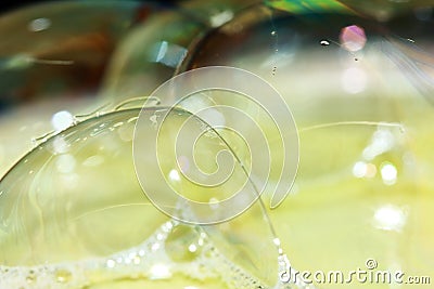 Beautiful bubble on macro photography for backgounds Stock Photo