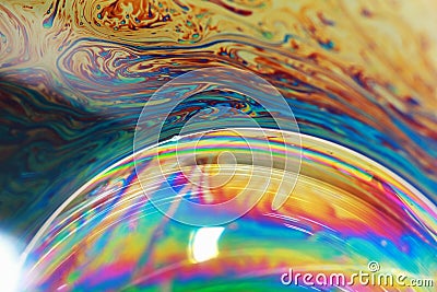 Beautiful bubble on macro photography for backgounds Stock Photo