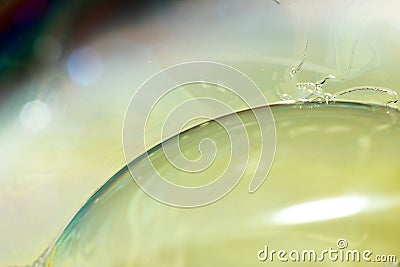 Beautiful bubble on macro photography for backgounds Stock Photo