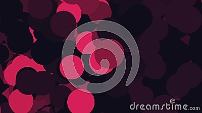 Beautiful bubbles flying endlessly from left to right and changing colors. Animation. Chaotic purple, pink, and lilac Stock Photo