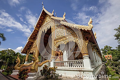 Beautiful Buddhist temple Chiang Mai, Thailand Stock Photo