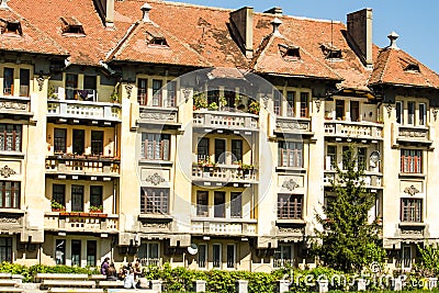 Beautiful building in Brasov Editorial Stock Photo