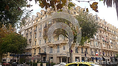 Beautiful building in Nice Editorial Stock Photo