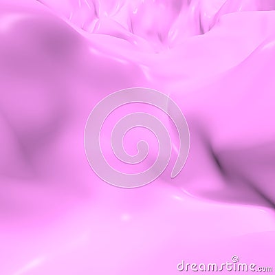 Beautiful bulges surface. Bright pink colorful clean crumpled background. Simple soft rose backdrop with smooth hills. 3D render Cartoon Illustration