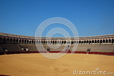 Beautiful bullfight arena in S Stock Photo