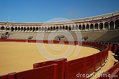 Beautiful bullfight arena in S Stock Photo