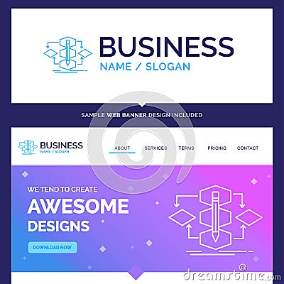 Beautiful Business Concept Brand Name Algorithm, design, method Vector Illustration