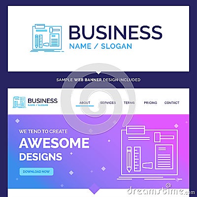 Beautiful Business Concept Brand Name Build, construct, diy, eng Vector Illustration