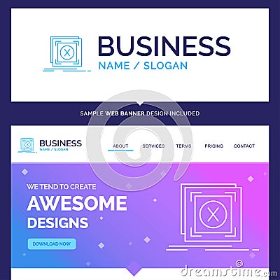 Beautiful Business Concept Brand Name error, application, messag Vector Illustration