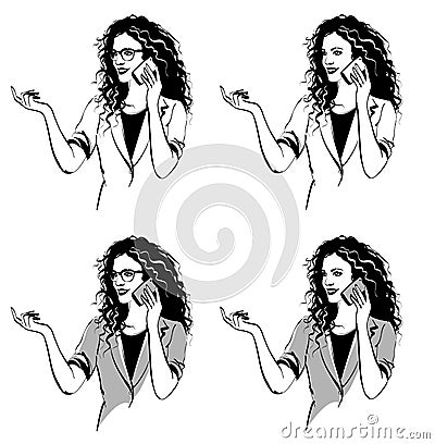 Businesswoman Vector Illustration