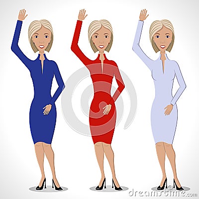 Beautiful business woman Stock Photo