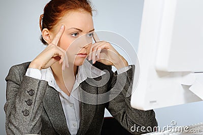 Beautiful businesswoman Stock Photo