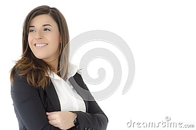 Beautiful businesswoman smiling portrait Stock Photo