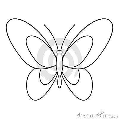 Beautiful butterfly icon, outline style Vector Illustration
