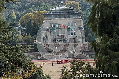 beautiful campus of Wuhan university in China Editorial Stock Photo