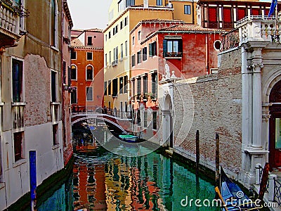 Beautiful canale of Venice Stock Photo