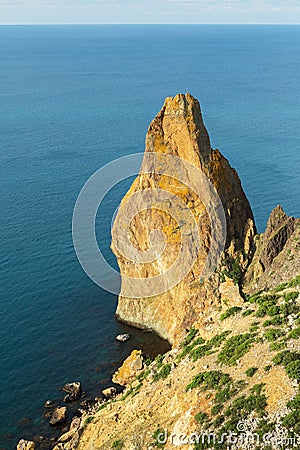 Beautiful Cape Fiolent. Stock Photo