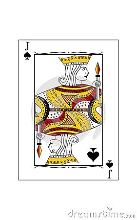 Jack of spades Vector Illustration