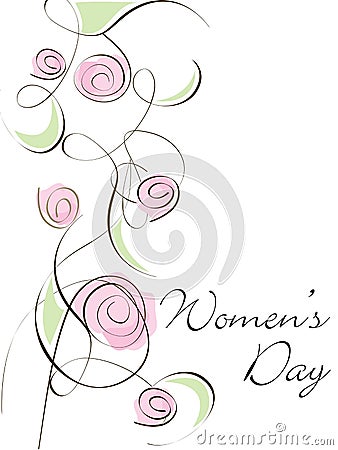 A beautiful card of Women's Day Vector Illustration