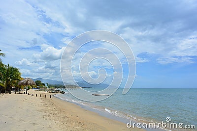 Beautiful caribbean beach of Trujillo, Honduras Editorial Stock Photo