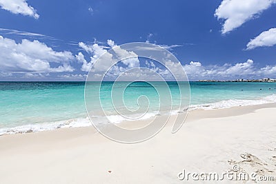 Saint Martin Sint Maarten Beaches Editorial Stock Photo