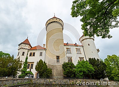 Beautiful castle Konopiste in spring, Czech Republic Editorial Stock Photo