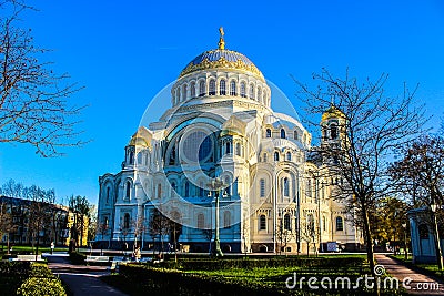 Beautiful Cathedral in Kronstadt Editorial Stock Photo