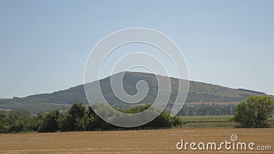 A beautiful Central European landscape with small village Stock Photo