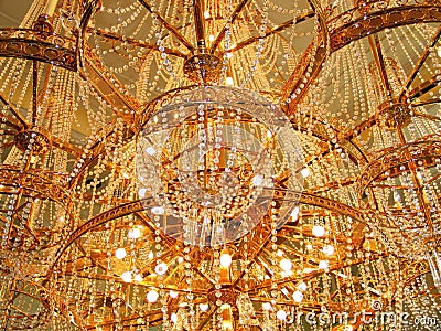 Beautiful chandelier Stock Photo