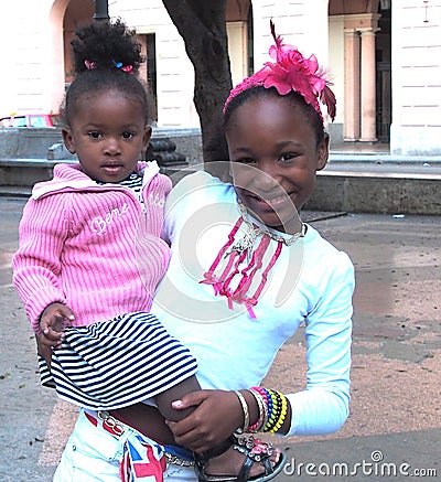 Beautiful Children In Havana Cuba Editorial Stock Photo