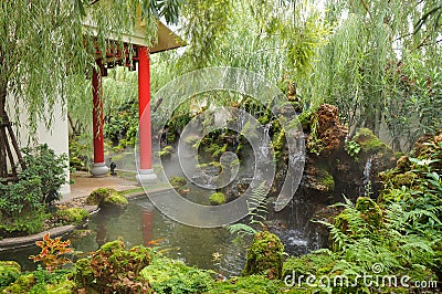 Beautiful chinese garden Stock Photo