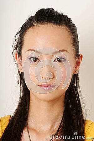 Beautiful Chinese girl Stock Photo