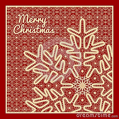 Beautiful Christmas card Vector Illustration