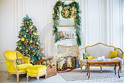 Beautiful Christmas children`s room, Editorial Stock Photo