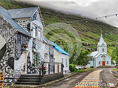 Beautiful church in Iceland Editorial Stock Photo