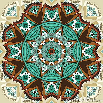 Beautiful circular background mandala Vector Illustration