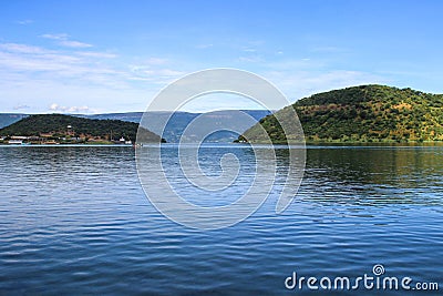Beautiful clear blue water of Lake Tanganyika Stock Photo