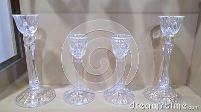 beautiful clear bohemian crystal Stock Photo