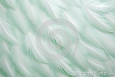 Beautiful closeup feather background in turquoise blue and teal colors Stock Photo