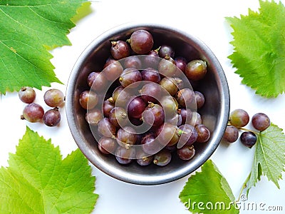 Beautiful closeup grapes Photography background Stock Photo