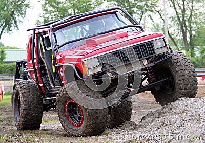 Beautiful closeup of an off-road Jeep at King of Trucks in Syracuse NY Editorial Stock Photo