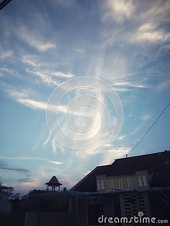 Beautiful clouds in the sky Stock Photo