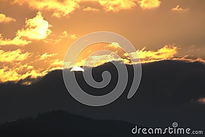 Beautiful clouds in the sky Stock Photo