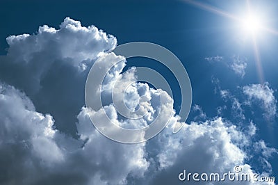 Beautiful cloudscape background Stock Photo