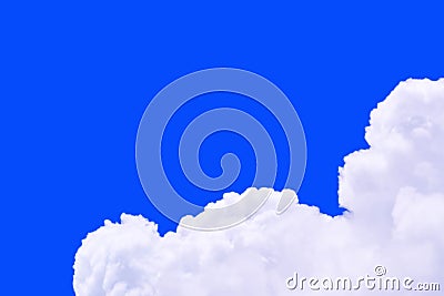 Beautiful clounds on blue sky in sunshine day. Stock Photo