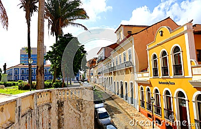Beautiful colonial town of Sao Luis Editorial Stock Photo