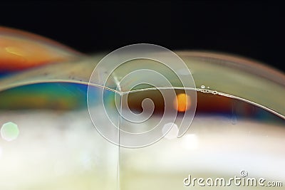 Beautiful bubble on macro photography for backgounds Stock Photo