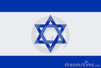 Beautiful colored national flag of the modern state of Israel on paper, concept of tourism, economics and politics, closeupof Stock Photo