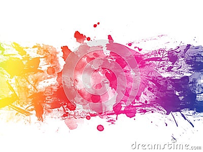 Colorful Abstract Artistic Watercolor Paint Background Stock Photo